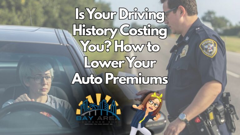 A police officer talks to a driver in a car on a road - bayareainsuranceshop.com